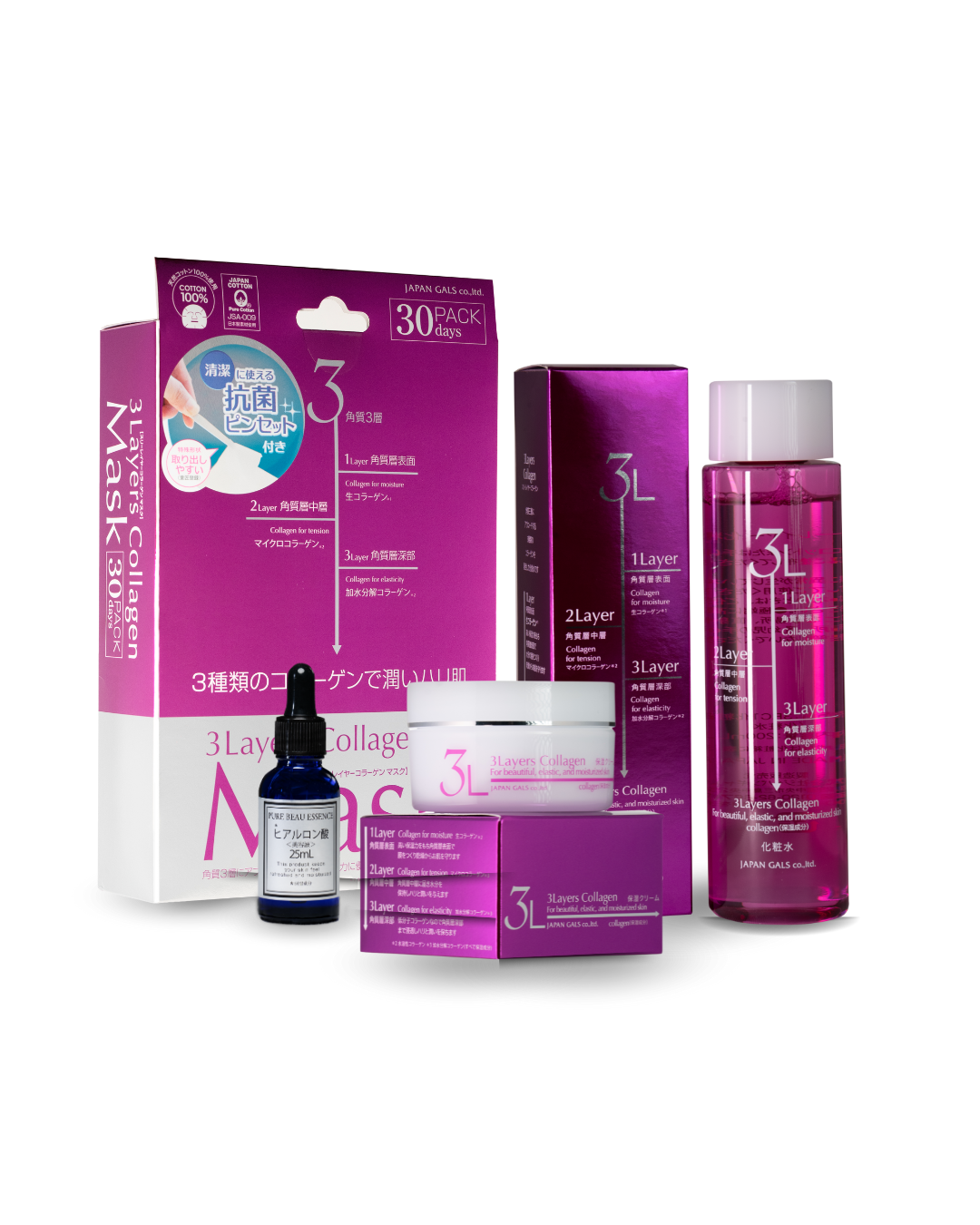 スリーレイヤーセット+ヒアルロン酸原液100% 25ml